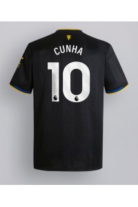 Manchester United Matheus Cunha #10 Jalkapallovaatteet Kolmaspaita 2025-26 Lyhythihainen